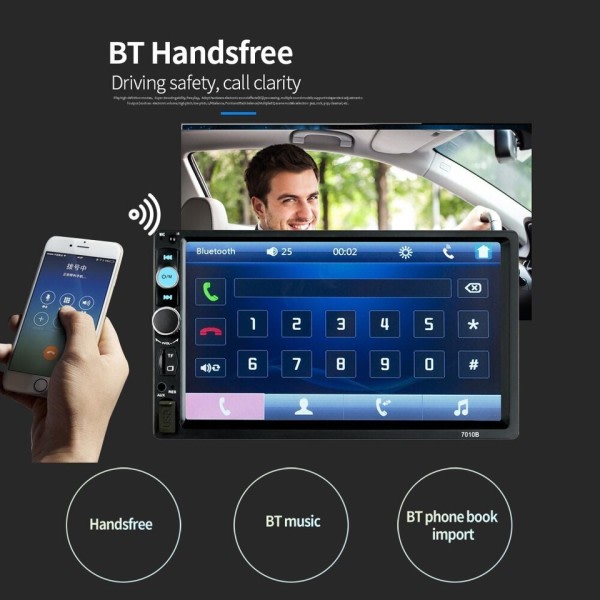 Auto Radio 7 tuumaa HD Auto radio Multimedia MP5 soitin Auto Stereo Bluetooth USB TF FM