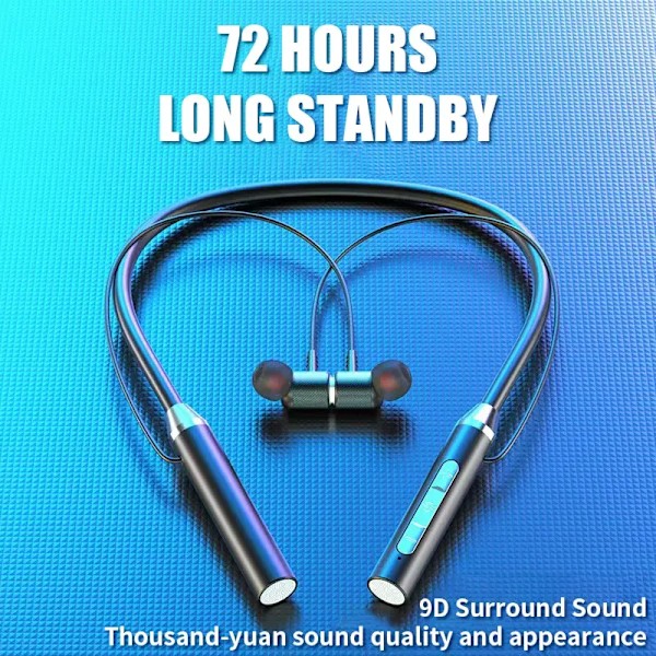 Langaton Bluetooth Kuulokkeet Kaula Stereo Kohinanvaimennus Universaali Urheilu Kuulokkeet mikrofoni