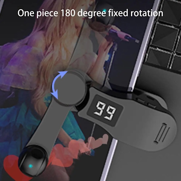 Skärm Auto Klickare Smart Simulerad Finger Klicka Universal MuteMobile Telefon Stativ