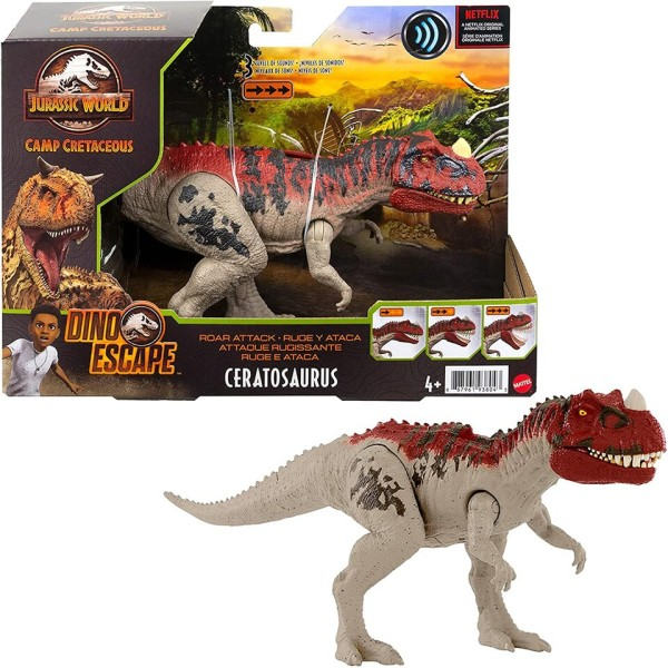 Jurassic World Leir Kritt Dinosaur Figur Roar Angrep Ceratosaurus Elektronisk leketøy