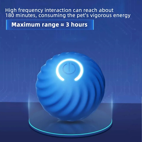 Smart Hund Toy Ball Elektronisk Interaktiv Djur Toy Moving Ball USB Automatic Moving studs