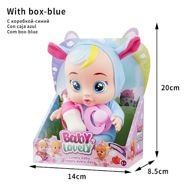 8 tum  tårar bebisar Multiple the doll magic Doll överraskning presenter för pojkar och flickor Söt Tearful Reborn Doll
