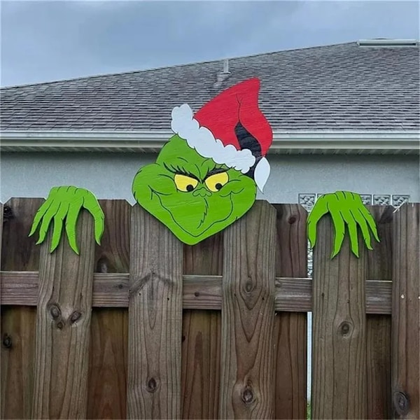 Jul pynt julenissen reinsdyr jul hage pynt pynt