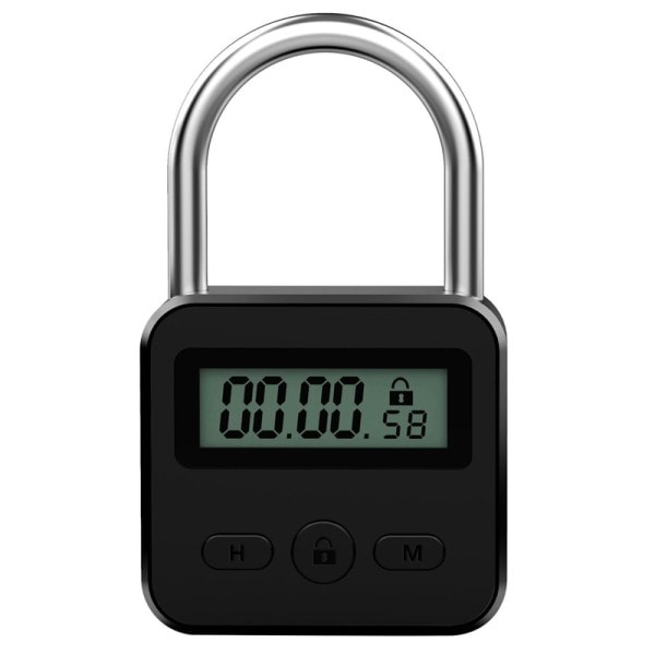 Metall Timer Lås LCD Display Multifunktion Elektronisk