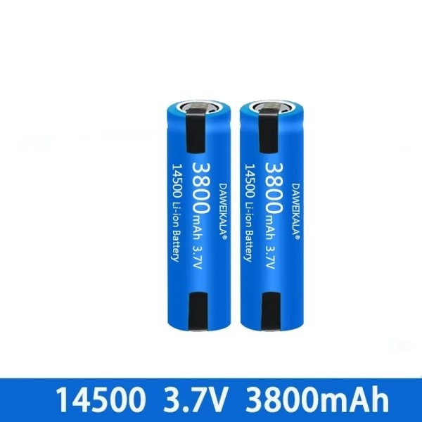 14500 batteri 3,7V AA 3800mah litium ion batteri