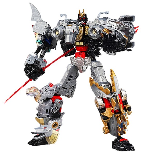 Sæt med 5 stykker G1 Transformation Action Figur Dinoking Volcanicus Grimlock Slag Slam Snarl Swoop Slash Dinobot KO Robot Legetøj