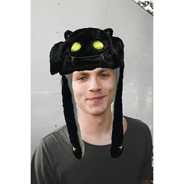 Öron Rörelse Hoppning Hatt Funny Plysch Ghost Hatt Unisex Hörsellappar Movable Ears Hatt
