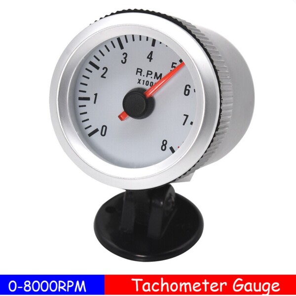 Auto Bil Tacho Gauge Blå LED 12V Display Tachometer