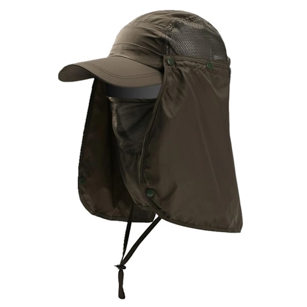 Fiske Hatt Utendørs Sport Turing Visor Hatt UV Beskyttelse Ansikt Nakke Dekke Fiske Sol Beskyttelse Hatt