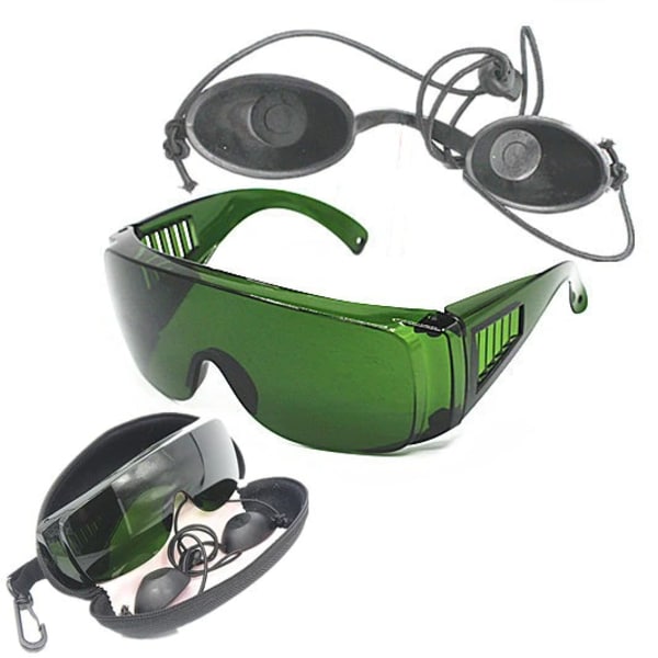 Skönhet Instrument Svart docka säkerhet skyddsglasögon röd laser glasögon 340-1250nm bred absorption