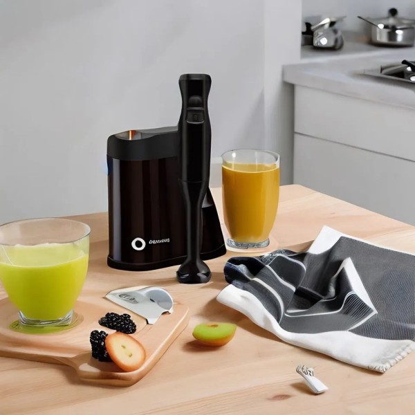 Elektrisk Immersion Hand Blender Blandare Hackare Is Krossning 2-Speed Control En Hand Blandare