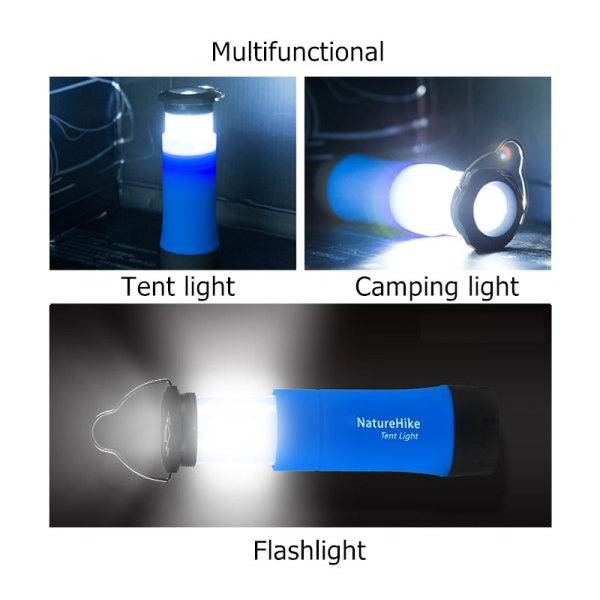 Ultra Ljus Portabel Multifunktioner Batteri Zoombar Blinkande Camping Lantern