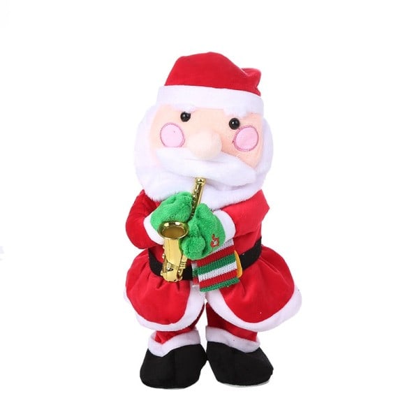 Joulu sähkö lelu Kawaii puhallus saksofoni joulu vanha hirvi lumiukko