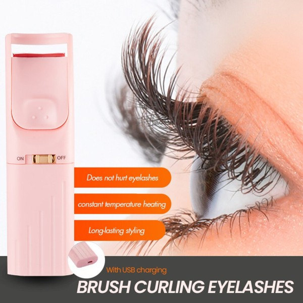 Elektrisk uppvärmd ögonfrans böjare lång varaktig ögonfransar makeup verktyg ögonfransar curling verktyg