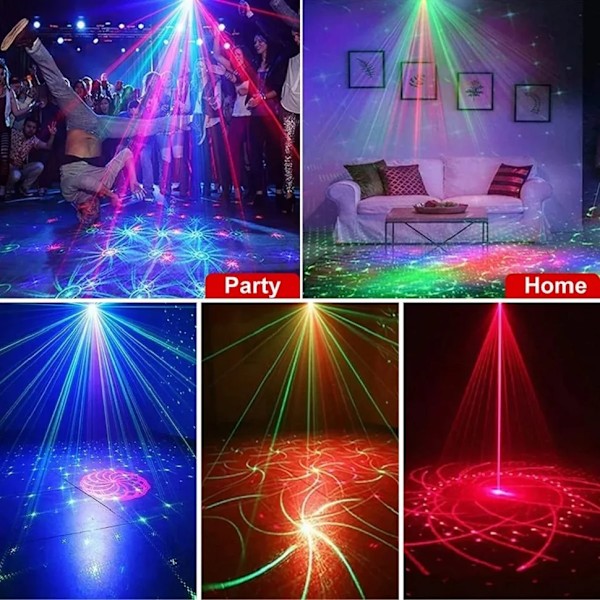 RGB Disco Valot Stage DJ bileet Laser valo projektori valo