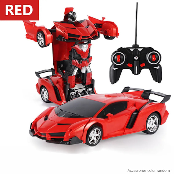 Kaukosäädin RC Auto Transformaatio Robotit Urheilu Ajoneuvo Malli Kaukosäädin 2 1 Deformaatio Auto