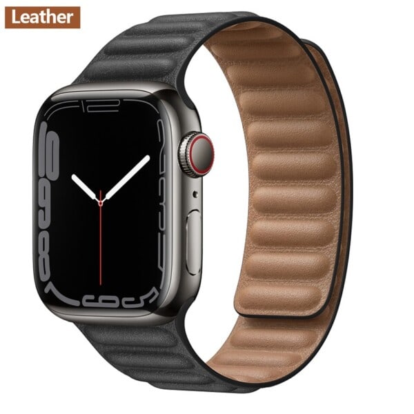 Läder länk för Apple klocka band