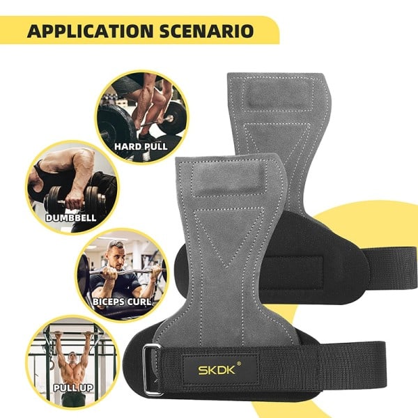 Gym Grips Palm Guards Cowhite Palm Protector  Vektløfting Gymnastikk Trening Hansker