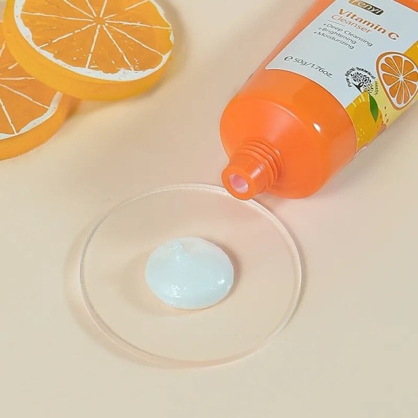 Vitamin C Ansiktsbehandling Rengöring Hud Rengörande Återfuktande Anti akne Pormask Ta bort Hudvård Ansikte Tvätta