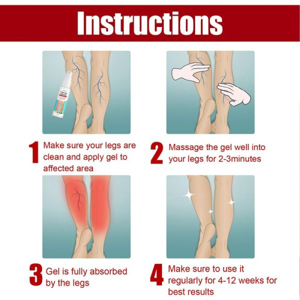 Ven salva 30ml massage gel för ben ven läkande lugnande salva för lindrande