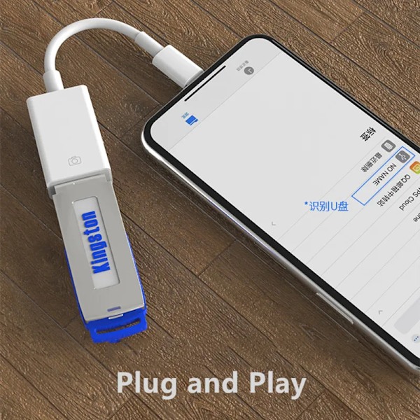 Lightning Till USB OTG Omvandlare Adapter för IPhone Mus Tangentbord Laddning U Disk Kamera Kortläsare Data omvandlare