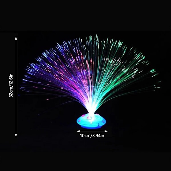 Farvet LED Fiber Optik Lys Nat Lampe Ferie Jul Bryllup Dekoration Stjerner Skinne In Mørket Børn Legetøj Natlamper