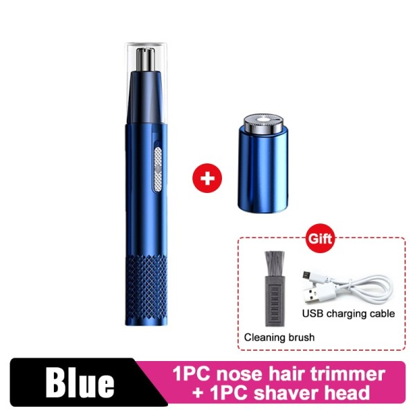 Elektrisk nese hårklipper oppladbar multi kinetisk barbering to-i-ett unisex barbering nese trimmer