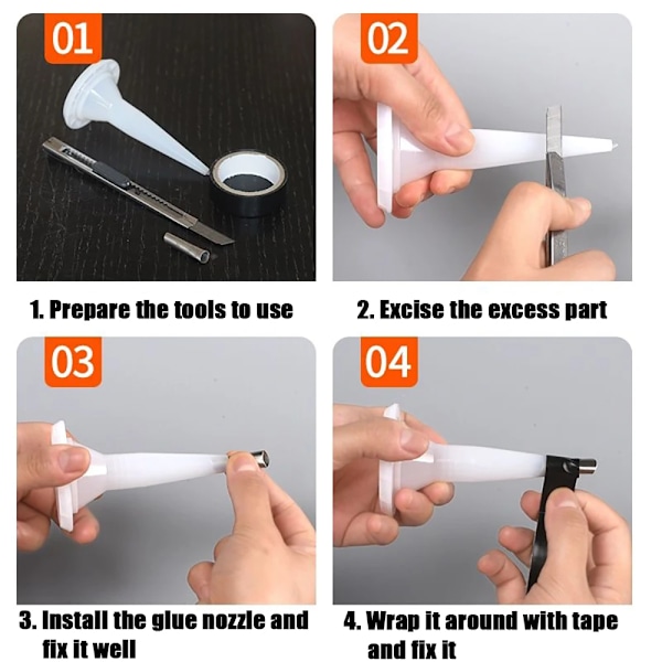 27 bitar Rostfritt stål Caulk Munstycke Applikator Med Base Caulking Finisher Försegling Finishing   Badrum Sink munstycke