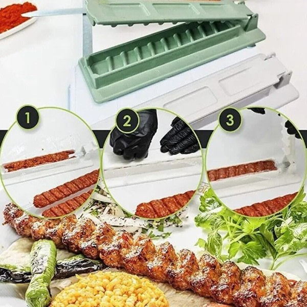 Kebab Maker Enkelt rad grill kjøtt spyd grill gjenbrukbare praktisk camping  piknik grill tilbehør 40fa | Fyndiq