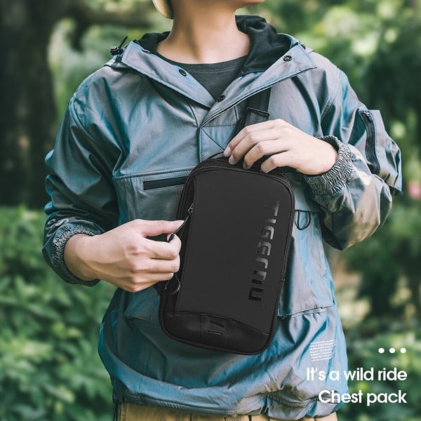 Bröst väska för män cool stil herrar axelväska 9,7 tum IPad väska Casual man crossbody väska