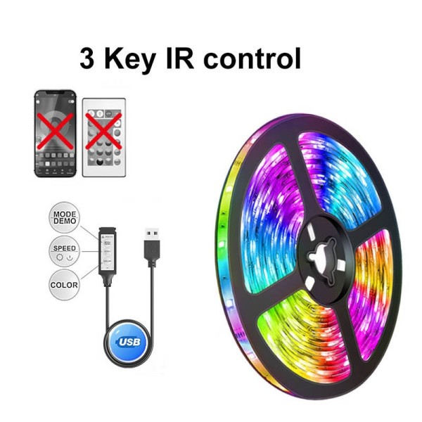 Bluetooth LED Strip lampor 5050 RGBW Fjärrkontroll kontroll panel strömförsörjning tejp diod LED neon natt ljus
