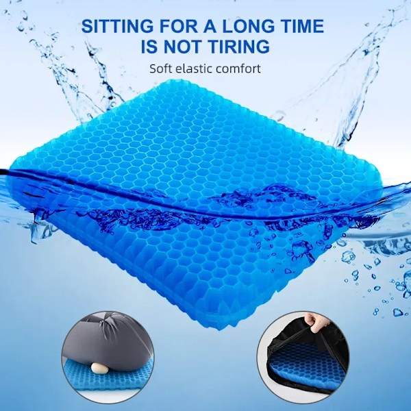 Gel Sitt kudde Sommar Andas Honeycomb Design
