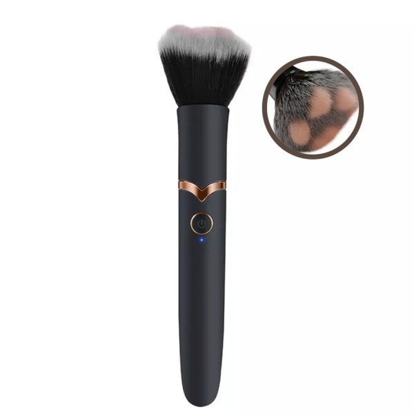 Elektrisk Makeup Brush Foundation Blending Brush 10 Speeds Massage Vibration Loose Powder rouge
