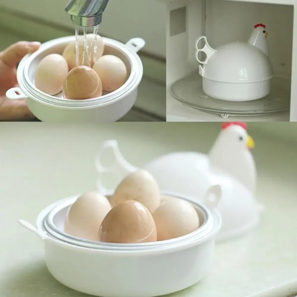 Keittiö munat höyrystin kana muotoiltu mikroaaltouuni 4 muna kattila liesi kannettava keittiö ruoanlaitto laitteet höyrystin