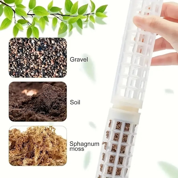2 Plast Moss Stänger, Växt Stålar för Inomhusväxter, Moss Stänger för Monstra Växter, och Vatten Mossa Stänger