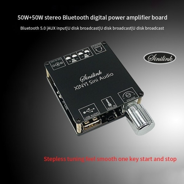 Ääni Stereo Bluetooth Digitaalinen Virta Vahvistin Listo 50w Kaksikanava 360asteen tornit Viritin