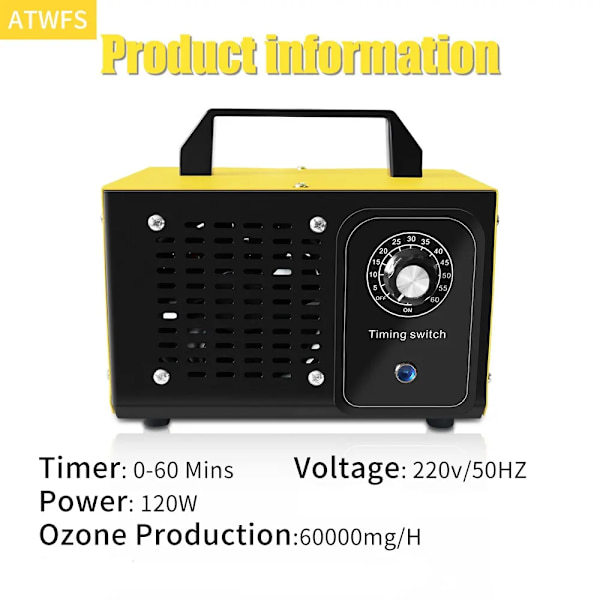 220V 60G ozon generator renare rengöring formaldehyd luft renare