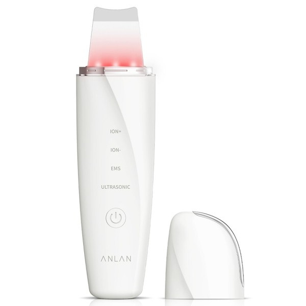 Ultraljud Skin Scrubber IXP5 Vattentät Låg Noise Ljus Terapi EMS Ansiktslyft Ansiktsrengöring