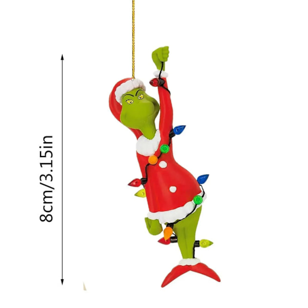 Disney Grinch Flat joulu koristelu sarjakuva malli riipus auto koristeet