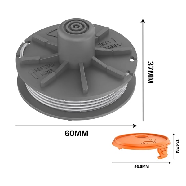 5307-20 Erstatningssnelle for Gardena 5307-20 Gress trimmer