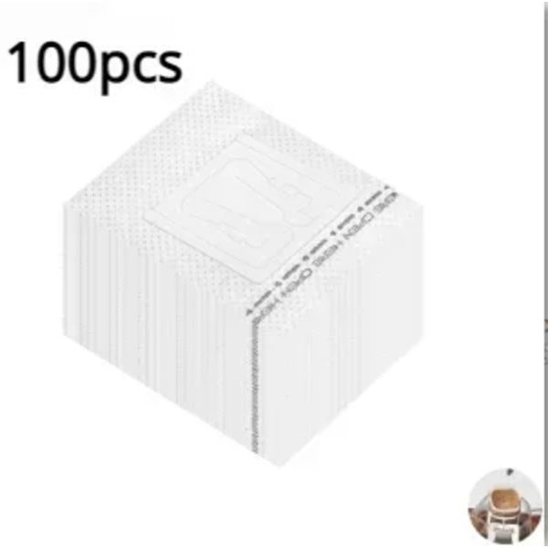 Paras laatu 100 kpl kahvi suodatin paperi pussit kertakäyttö tippu kahvi pussi kahva riippuva korva espresso kahvi tarvikkeita tee työkalu