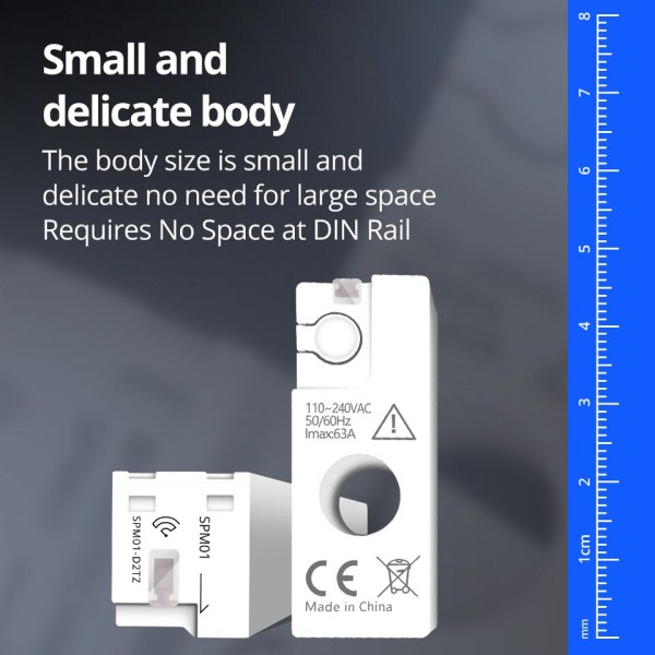 Tuya Zigbee MiNi Energy Meter Elektrisk Monitor Sensor