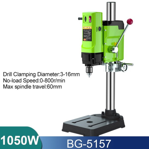 Mini benk bor benk boring maskin variabel hastighet boring chuck 1-16mm for diy tre metall elektrisk verktøy