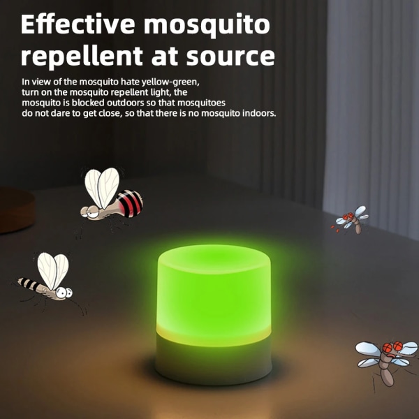 5 stykker Mini Mosquito Killer Nat Lys Bærbar LED Ikke-stråling Insekt Killer Lys USB Stik Elektrisk Mosquito Killer Lys