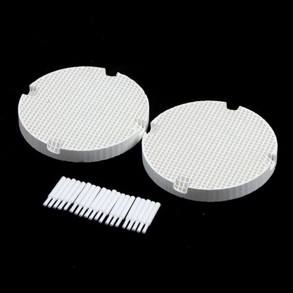 2 stk Dental Lab Honeycomb Brænding Bakker med 20 Zirconia Zirconia Pins