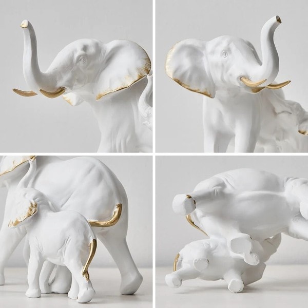 Elefant statue skulpturer & figurer nodisk hjem dekorasjon tilbehør luksus stue rom dekorasjon skrivebord dekorasjon