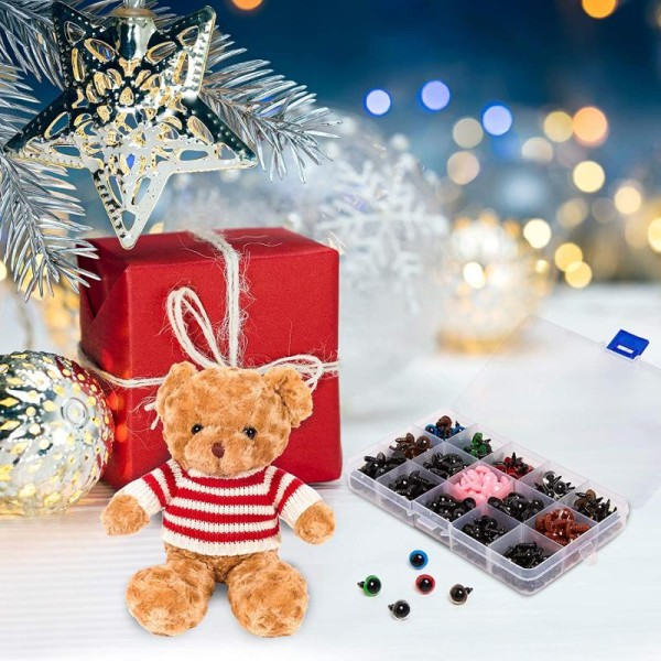 560 kpl Silmämuna nukke Asusteet Musta Muovi Pehmo Turva Silmät Amigurumi Leluille