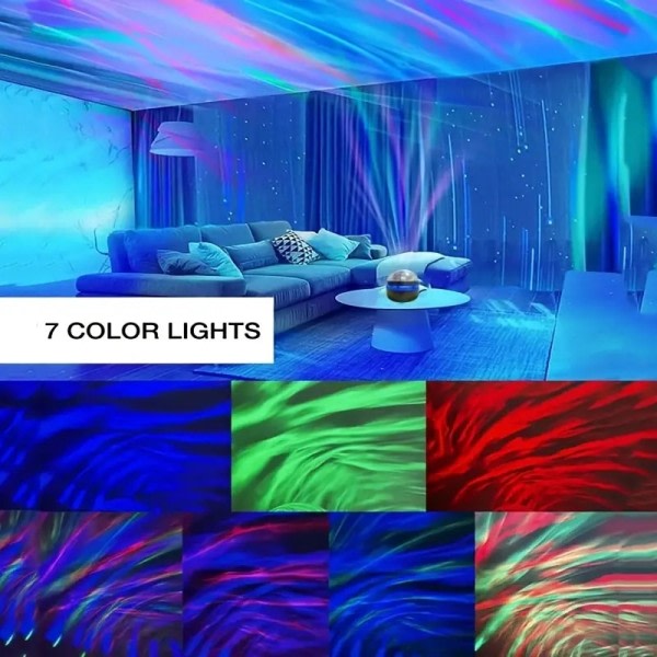 USB Starry Projector Light  With  Patterns Ocean Wave Night Lights