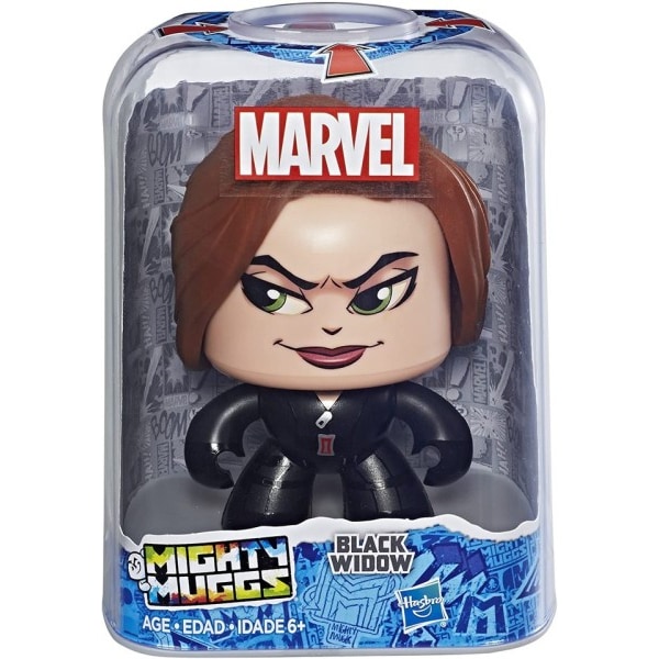 Musta Leski Figuuri 3 kasvonilmeillä Marvel Mighty Mugs Black Widow Marvel Legend