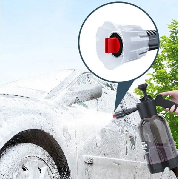 2L Bil vask spray flaske skum vask sprøjte hånd pumpe skum sprøjte bil luft tryk spray vasker dyse